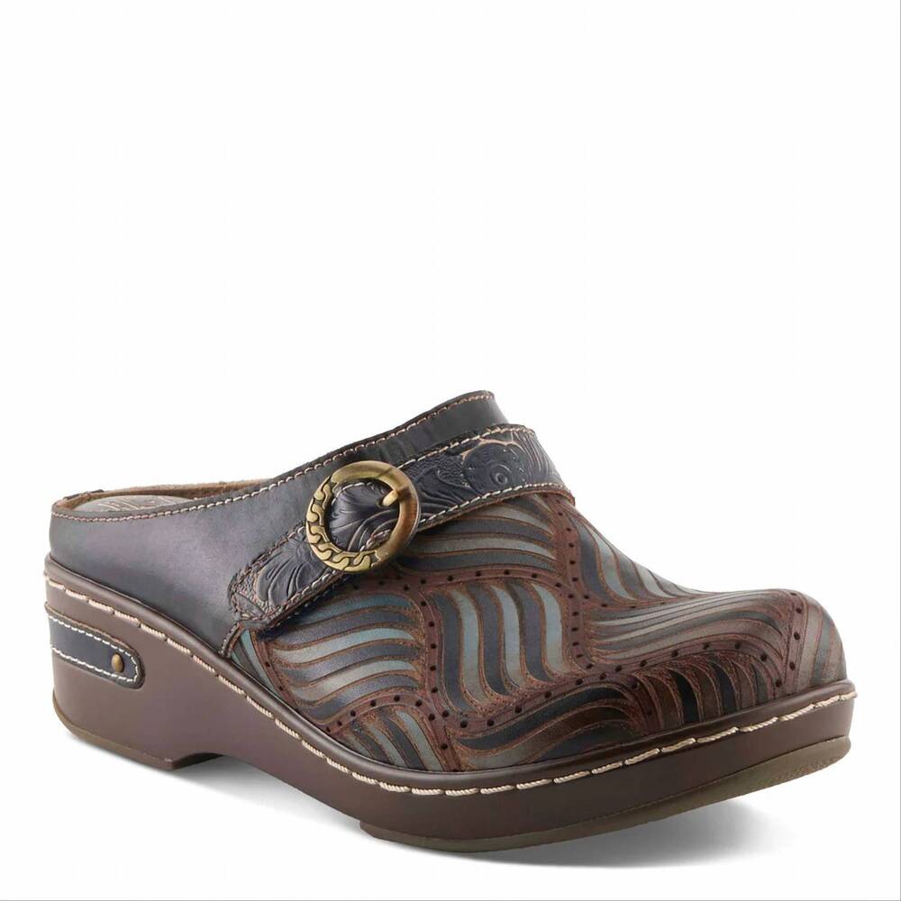 NEW SPRING STEP SHOES women's sova mule in navy multi